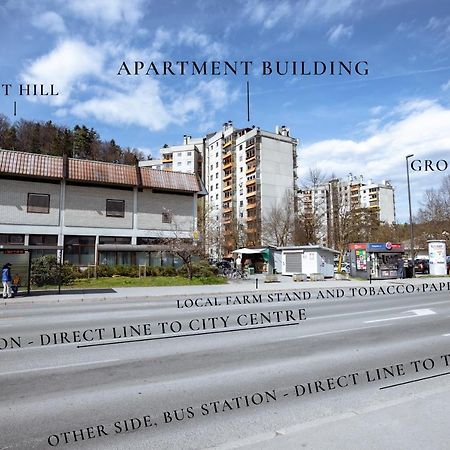 Elegant 1-Bedroom Apartment Near Hill Forest Liubliana Exterior foto